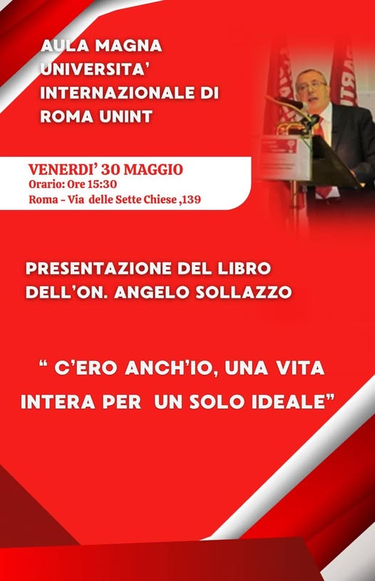 UNSIC: Roma, presentazione del libro di Angelo Sollazzo - UNSIC 1 UNSIC Roma presentazione del libro di Angelo Sollazzo UNSIC